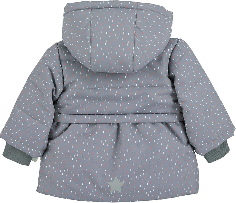 Sterntaler Baby Mädchen Baby Jacke Outdoor Babyjacke Eisbär Elia 68 Rauchgrau, 68 Rauchgrau