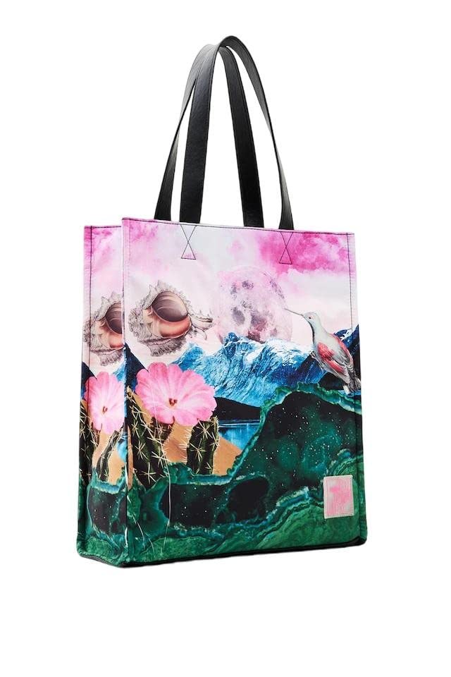 Desigual Tasche Damen Paisaje Surrealist Minnesota 2.0 23saxy46 Einzigartige Fuchsia, fuchsia, Einhe