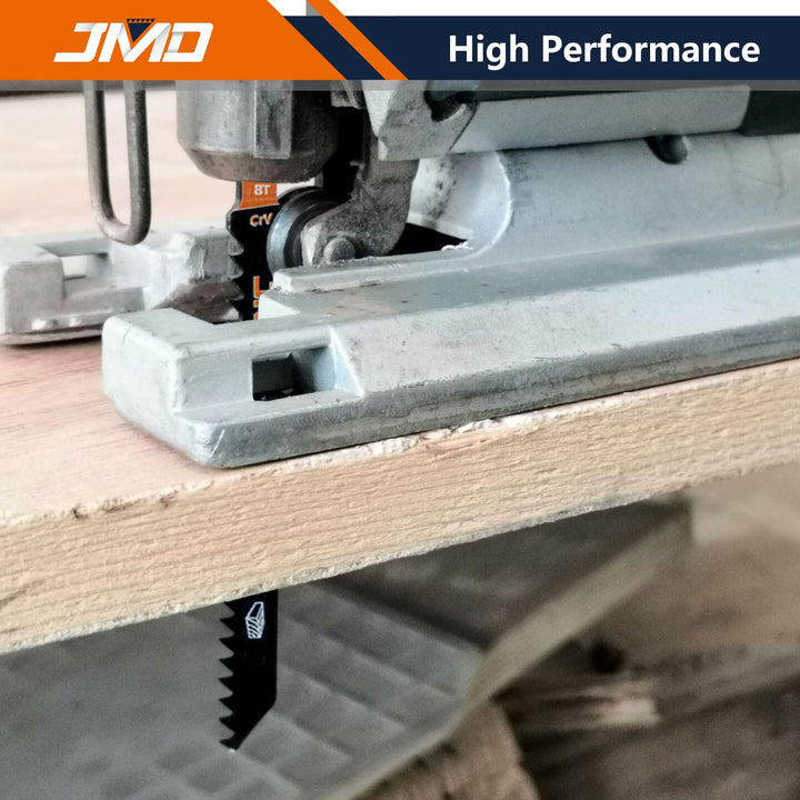 JMD 30 x T111C Holz Stichsägeblätter Set 100mm 8TPI Sägeblätter Stichsäge für Holz und Kunststoffsch