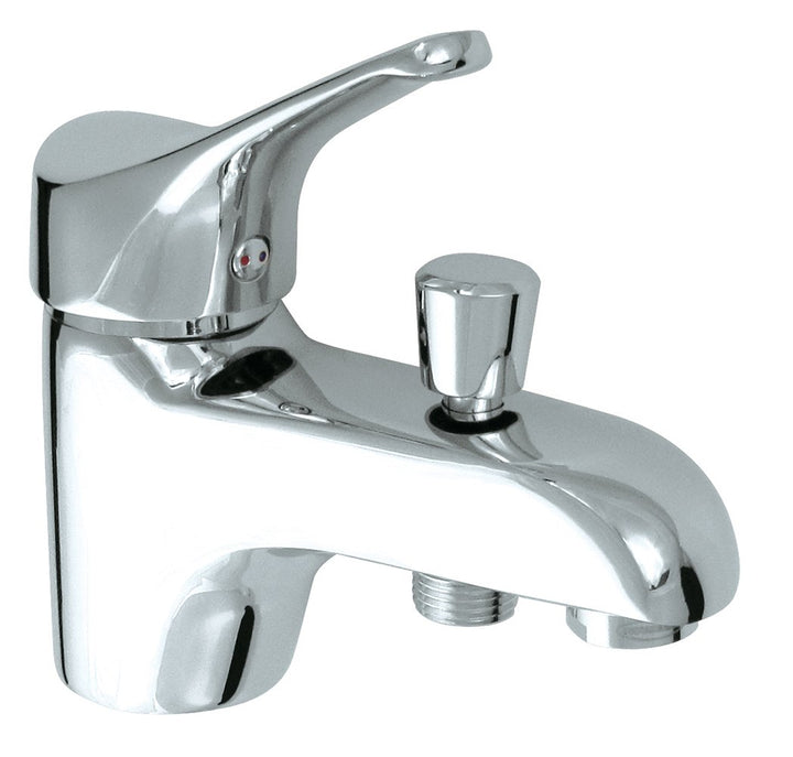 Rousseau 4054663 Edinburgh Metrou Mischbatterie für Badewanne/Dusche verchromt