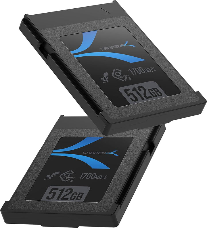 SABRENT 2 Pack CFexpress Speicherkarte Typ B 512GB (1700 MB/s Lesen, 1500MB/s Schreiben, cf Express