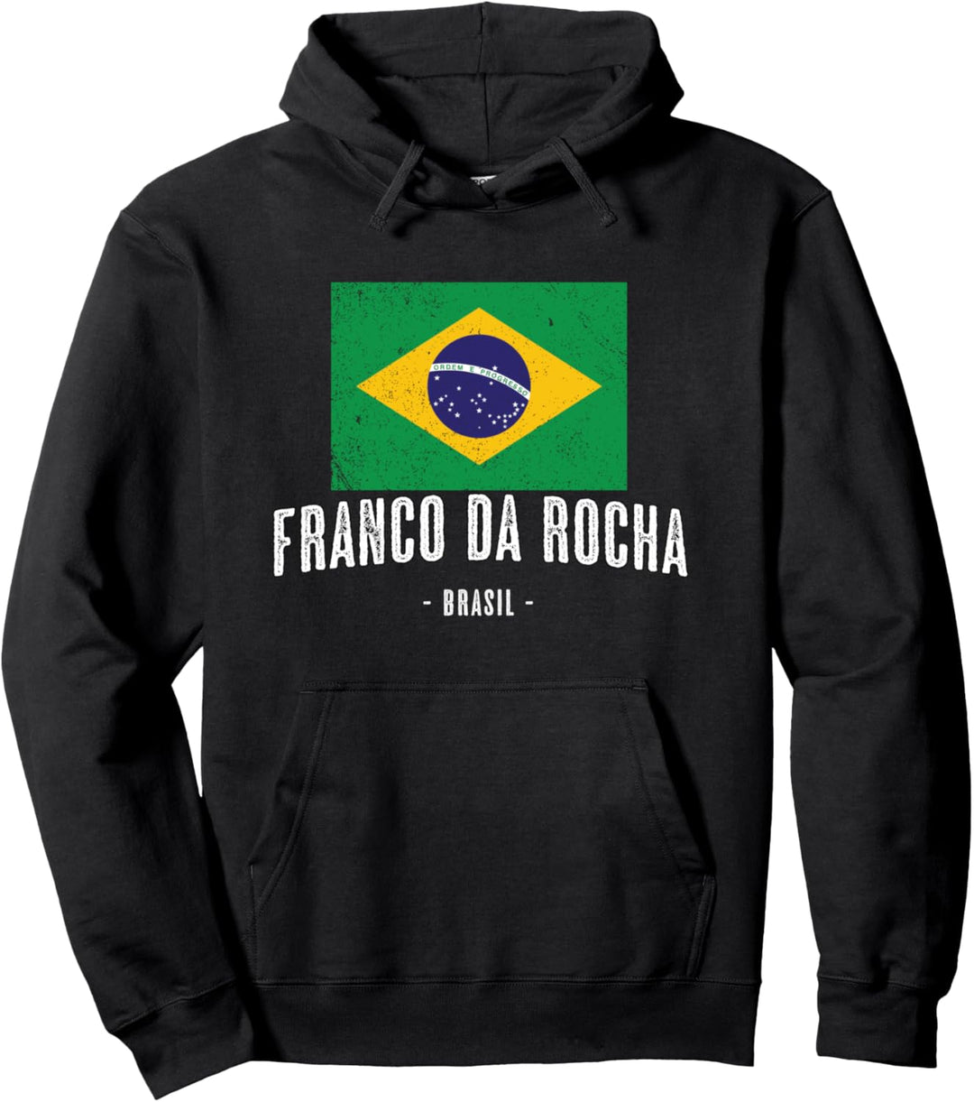 Franco da Rocha Brasilien | BR Stadt Brasilianische Flagge - Pullover Hoodie