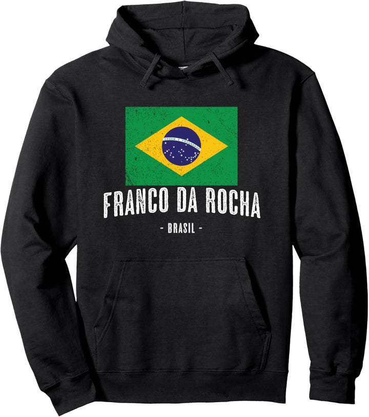 Franco da Rocha Brasilien | BR Stadt Brasilianische Flagge - Pullover Hoodie