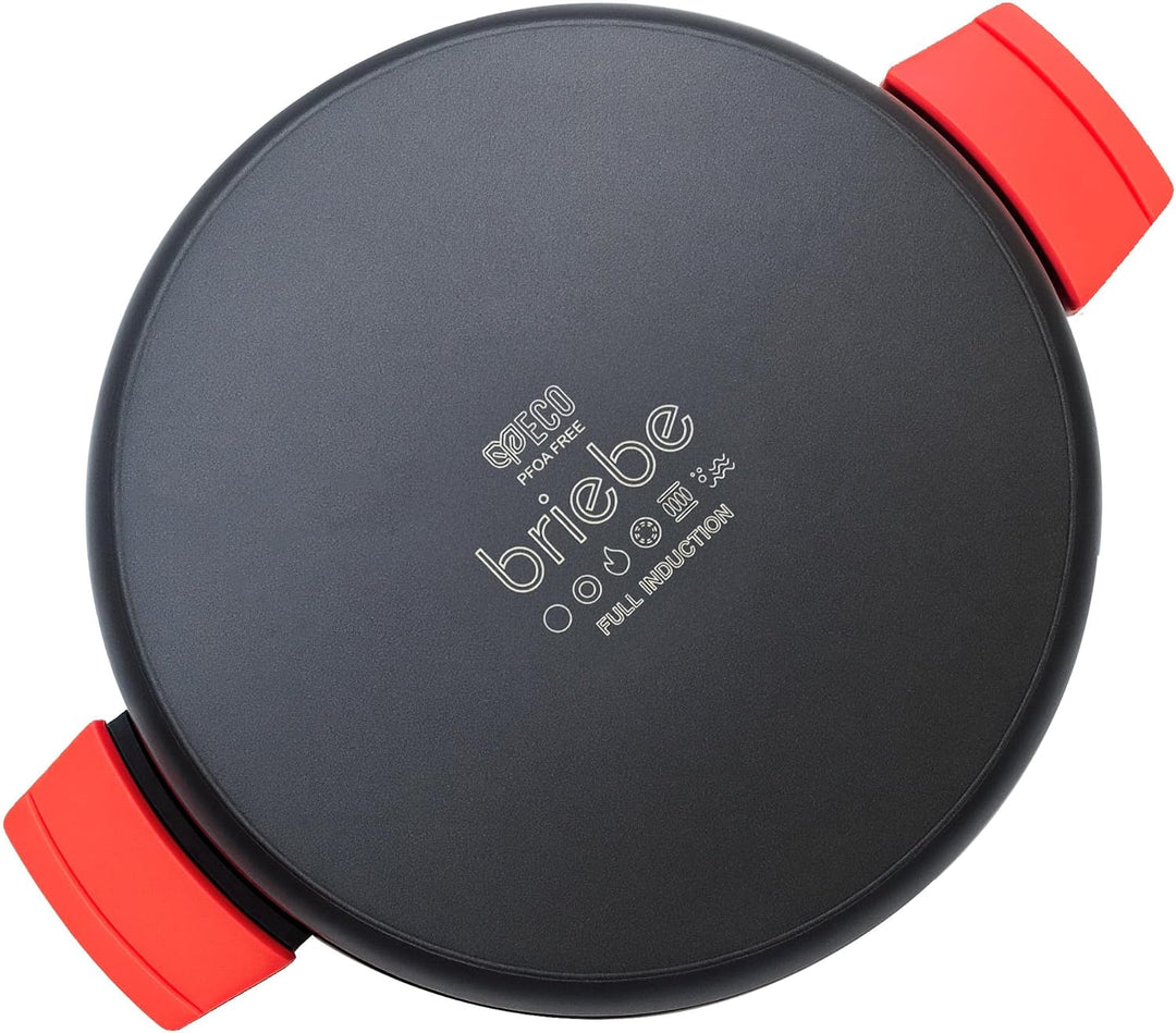 briebe Black Titanium Kochtopf für die Küche, Induktion, Antihaftbeschichtung, Titan, 24 cm, Alumini