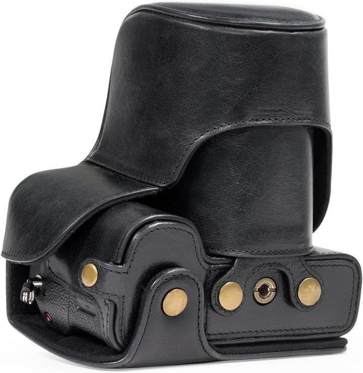 MegaGear Sony Alpha A7S II, A7R II, A7 II (28-70mm) Ever Ready Echtleder Kamera-Case mit Trageriemen