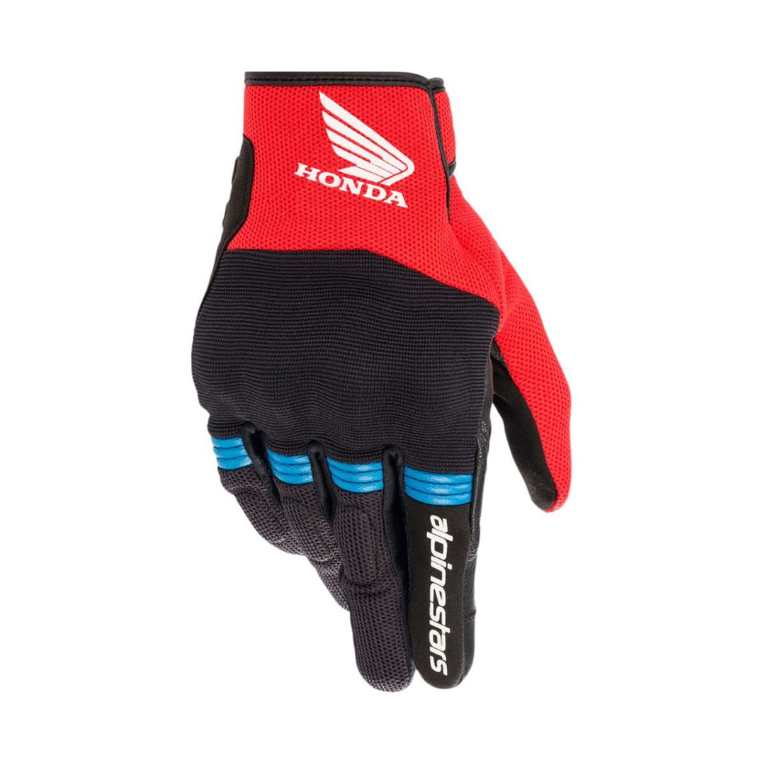 Alpinestars Honda Copper Motorradhandschuhe (Black/Red/Blue,L)