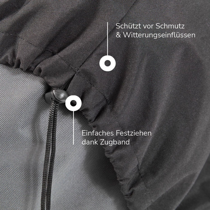 mokebo® Schutzhülle für Outdoor Pouf rund 'Der Beschützer', Cover wasserfest & wetterfest, Sonnensch