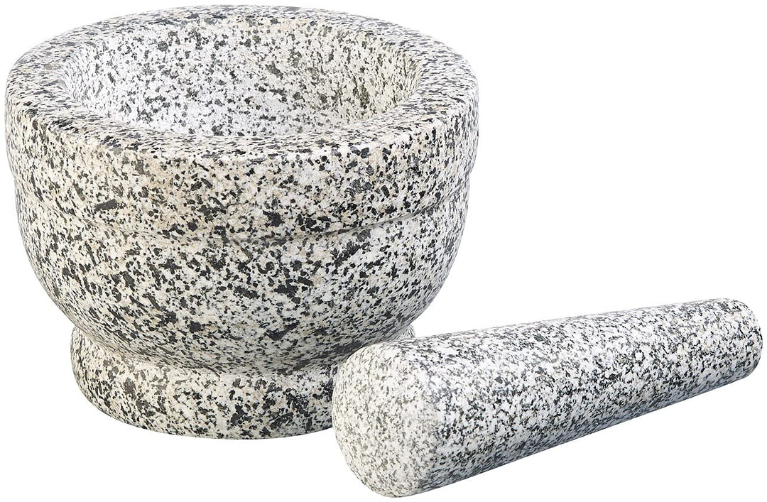 Rosenstein & Söhne Granitmörser: Robuster Mörser mit Stössel aus natürlichem Granit, Ø 14 cm (Mörser