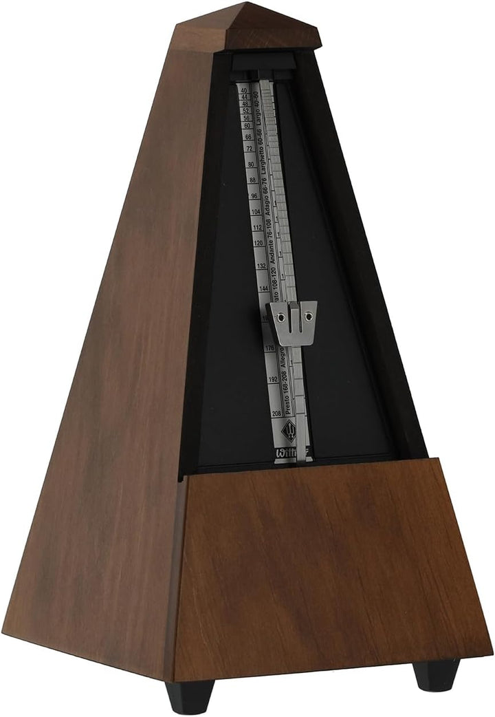 Wittner Metronom 803M Holzgehäuse ohne Glocke Taktell Pyramidenform nussbraun matt, nussbraun matt