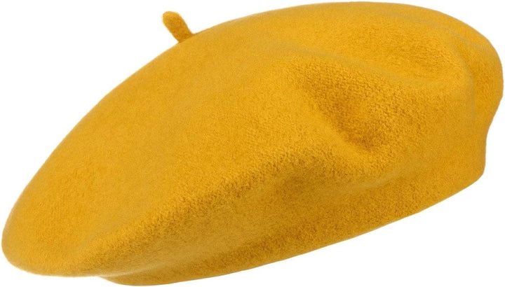 Seeberger Damenbaske Schurwolle Baskenmütze Wollbaske Winterbaske Schurwollmütze Damen - Herbst-Wint