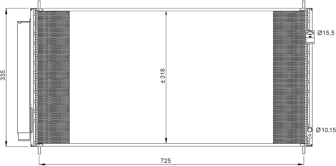 NRF 35943 Kondensator, Klimaanlage