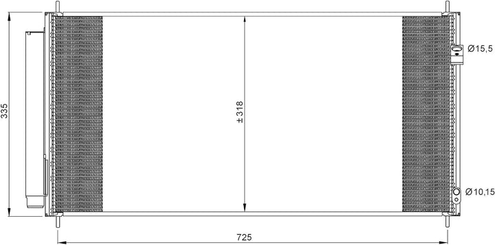NRF 35943 Kondensator, Klimaanlage