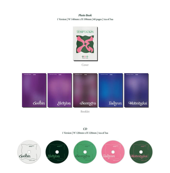 TXT - THE NAME CHAPTER : TEMPTATION [Lullaby ver.] Album+Store Gift (Random ver.), Random ver.