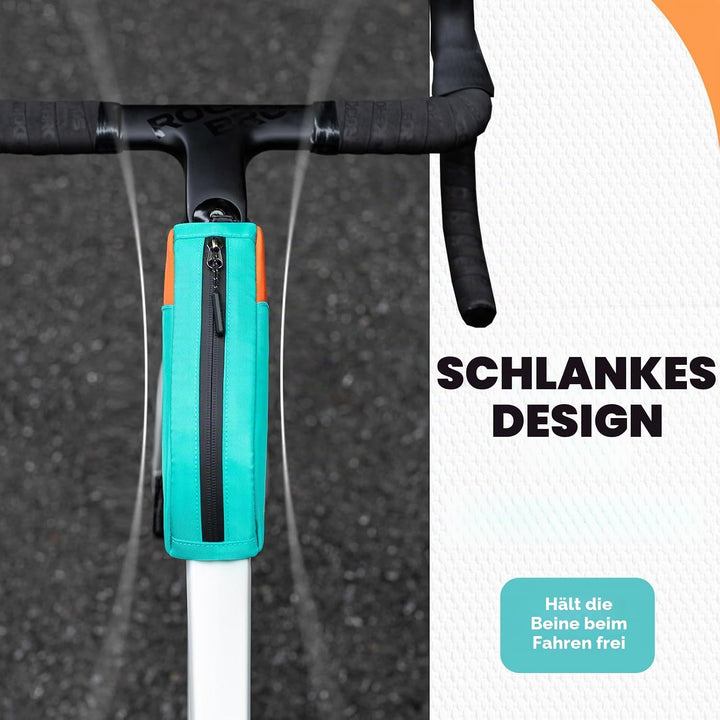 ROCKBROS Fahrrad Rahmentasche Oberrohrtasche, Schmale Fahrradtasche aus Polyester, Schnellmontage mi