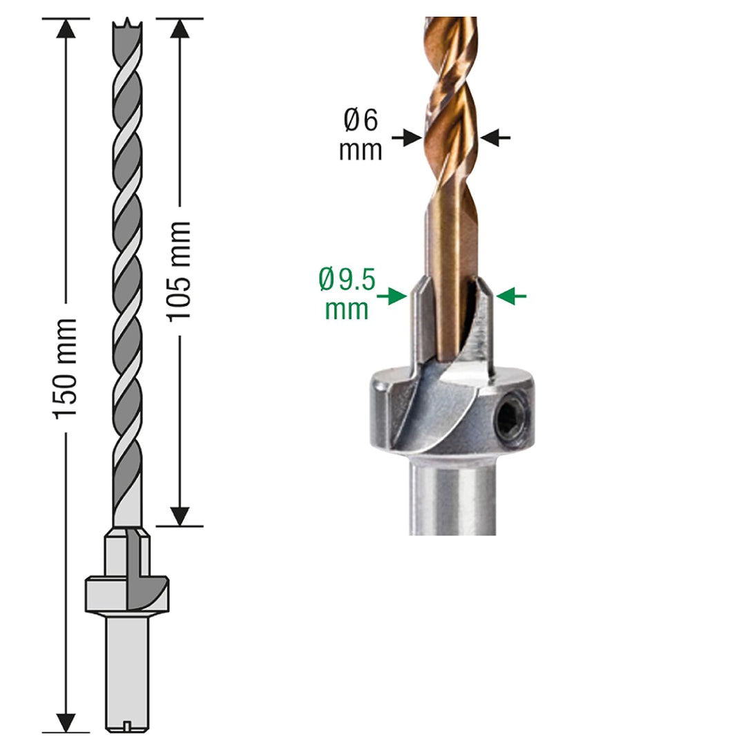 SPAX Bohrer-Senker Bit-Schritt Bohrer 1/4/6,5 mm 5000009186069
