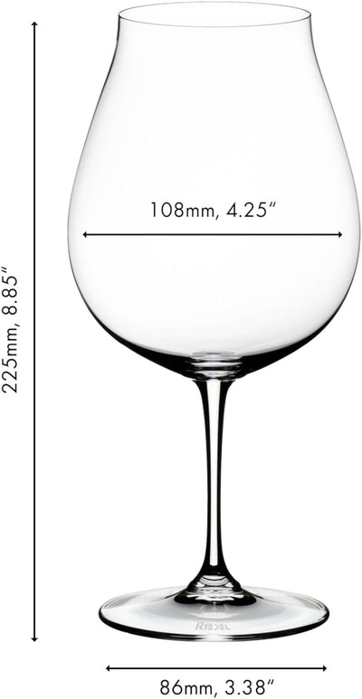 RIEDEL Vinum New World Pinot Noir Glas, 2 Stück, New World Pinot Noir