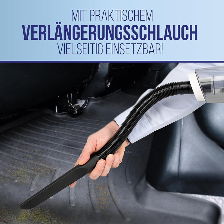 alca® Akku-Handstaubsauger 70W 7,4V 5500Pa Saugkraft, weiss | kabelloser Auto-Staubsauger mit USB-C,