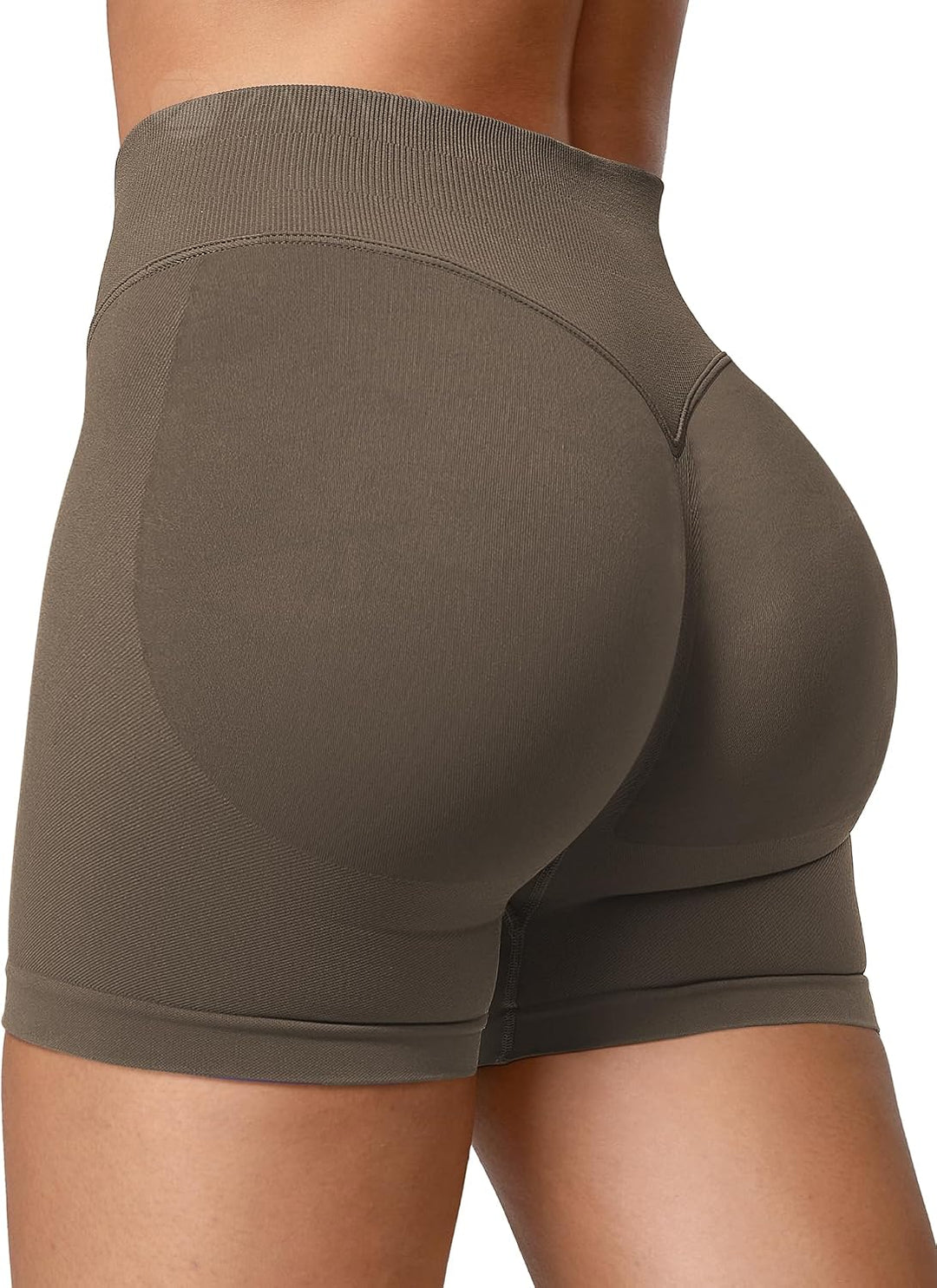Damen Sport Shorts Hidden Scrunch Workout Auswirkungen Short 4.5 "Scrunch Butt Lifting Gym Short Nah