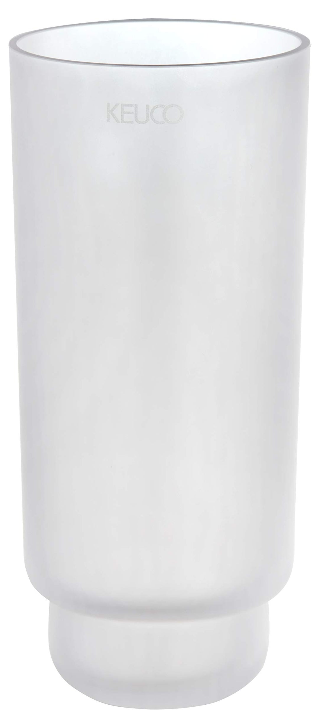KEUCO Original Ersatz-Glas, Echt-Kristallglas weiss mattiert für Toilettenbürsten-Garnitur Edition 1