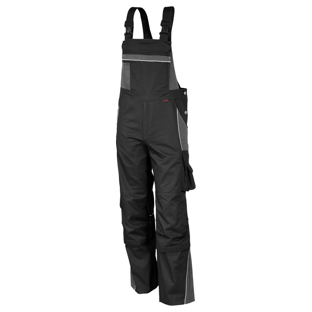 Qualitex Latzhose PROfessionell Arbeitskleidung für Handwerk und Hobby 28 Schwarz/Grau, 28 Schwarz/G