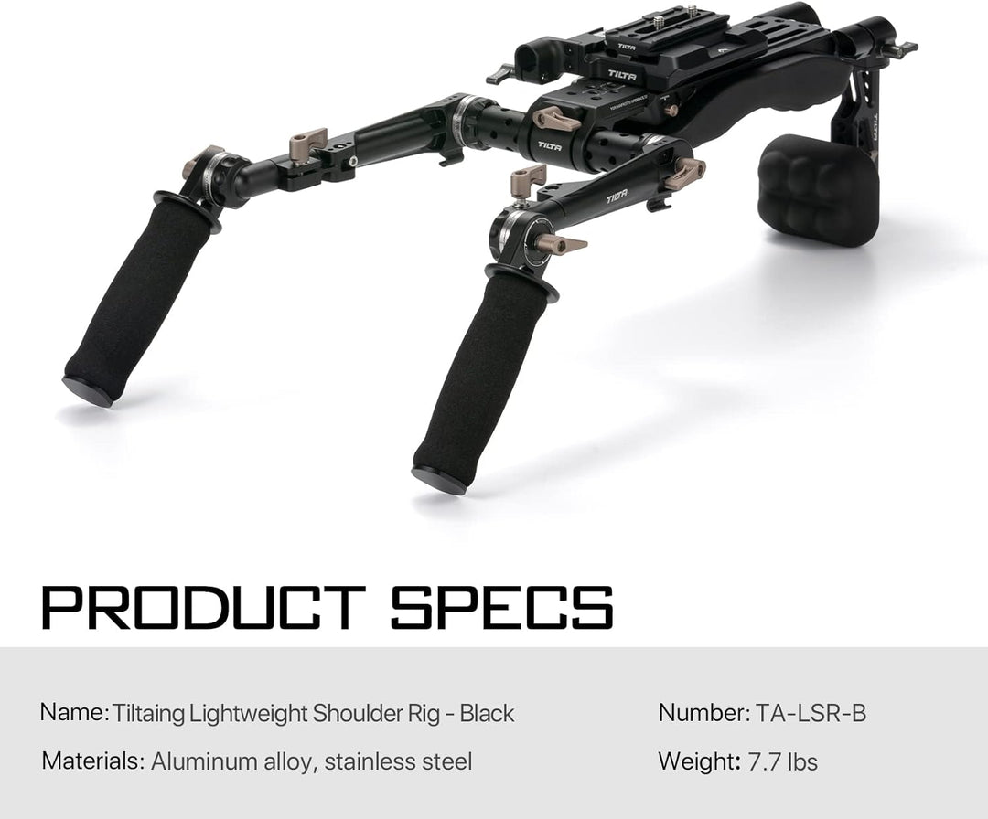 Tilta Camera Shoulder Rig Leichtes Schulter-Rig für DSLRs Videofilmherstellungs System-Kit, mit ARCA
