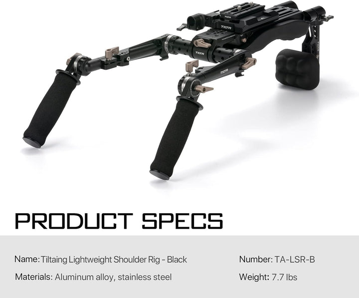 Tilta Camera Shoulder Rig Leichtes Schulter-Rig für DSLRs Videofilmherstellungs System-Kit, mit ARCA