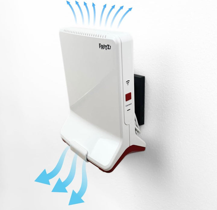 Steckdosen-Halter für AVM Fritz Repeater 3000/3000 AX/6000 aus Metall Steckdose – stabile Halterung