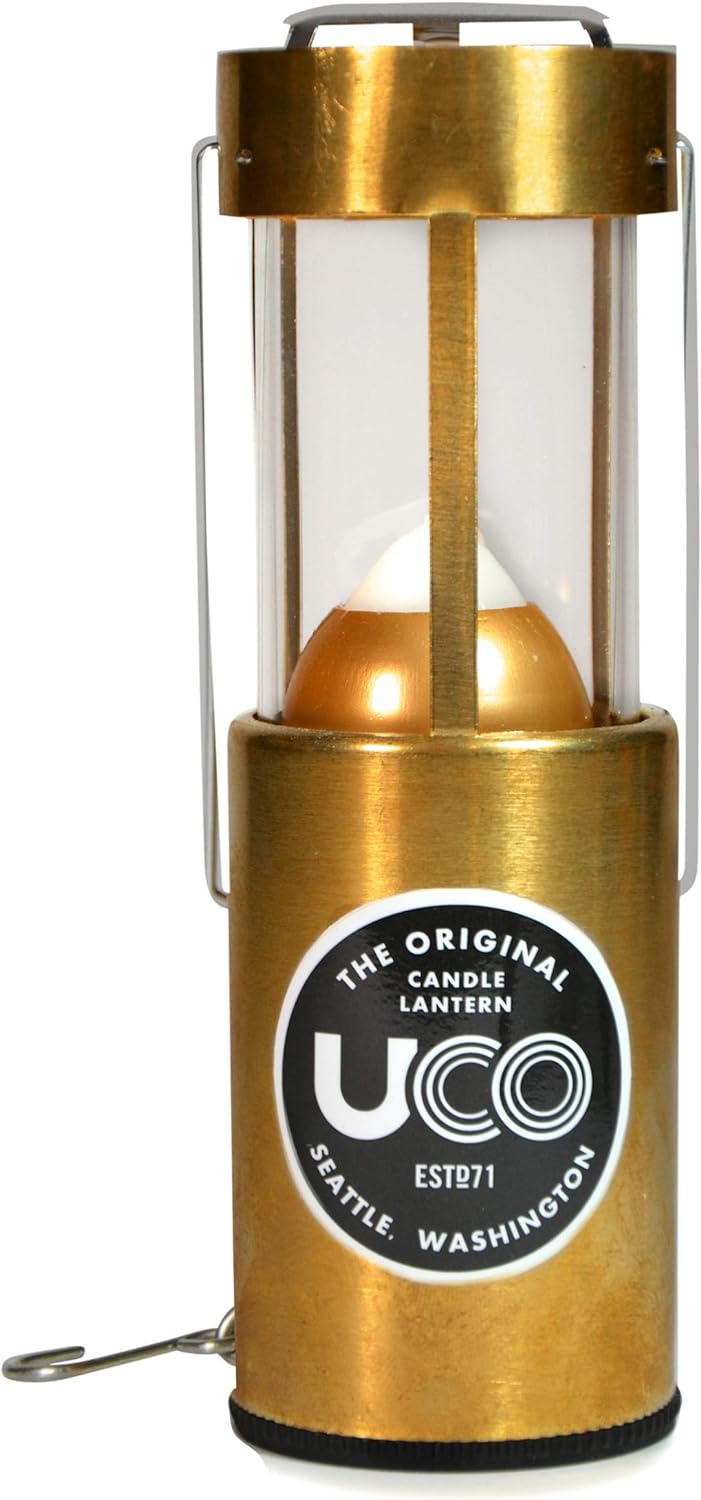 UCO Original eloxierte Kerzenlaterne Brass Messing Poliert, Brass Messing Poliert