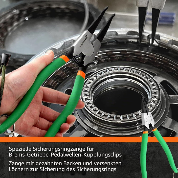 SPEEDWOX Spezielle Winkelspitze Sicherungsringzange 8 Zoll Halteringe Zange zum Entfernen Installati