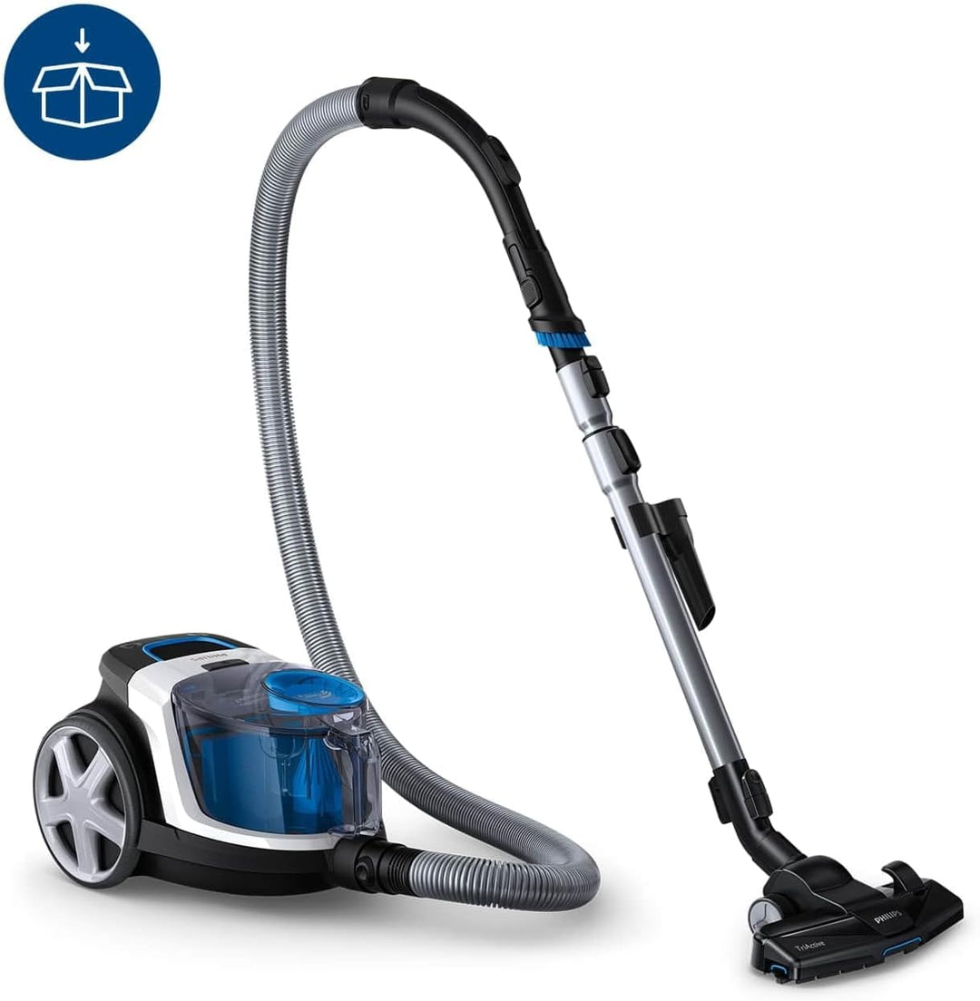 Philips PowerPro Compact Series 3000 Beutelloser Staubsauger – 900 W, Bodenstaubsauger mit HEPA-Filt