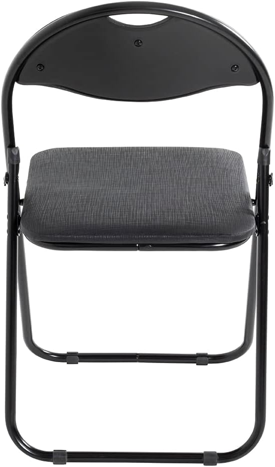 HAKU Möbel Klappstuhl 6er Set, Rücken gepolstert, schwarz, B 44 x T 47 x H 80 cm