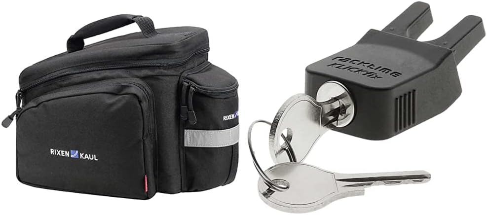 KLICKfix 0267RA Farradtasche Rackpack 2 für Racktime Gepäckträgertasche, Schwarz, 35 x 24 x 23 cm Bu
