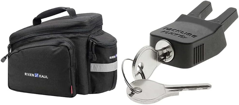 KLICKfix 0267RA Farradtasche Rackpack 2 für Racktime Gepäckträgertasche, Schwarz, 35 x 24 x 23 cm Bu