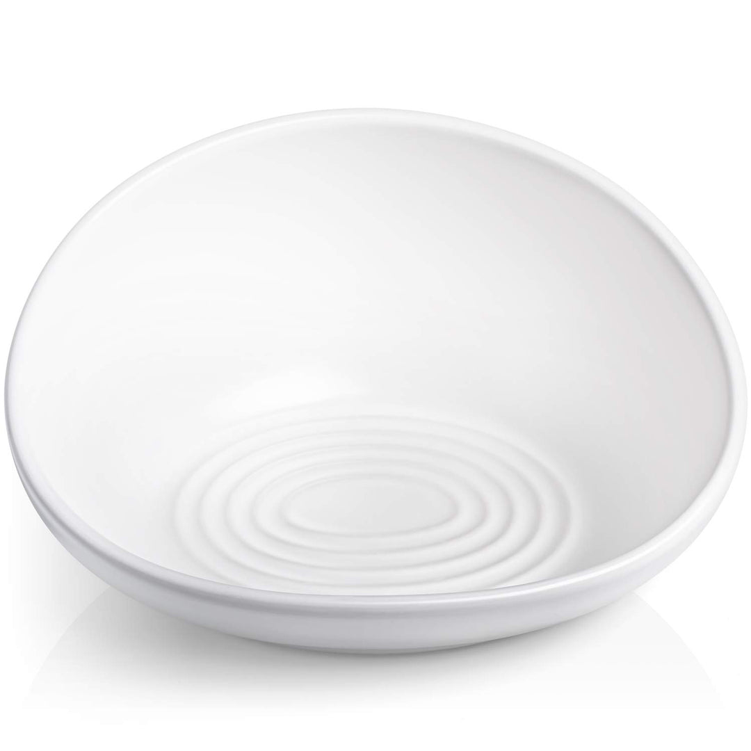 CatGuru Ceramic Cat Food Bowl High-Low Weiss, High-Low Weiss