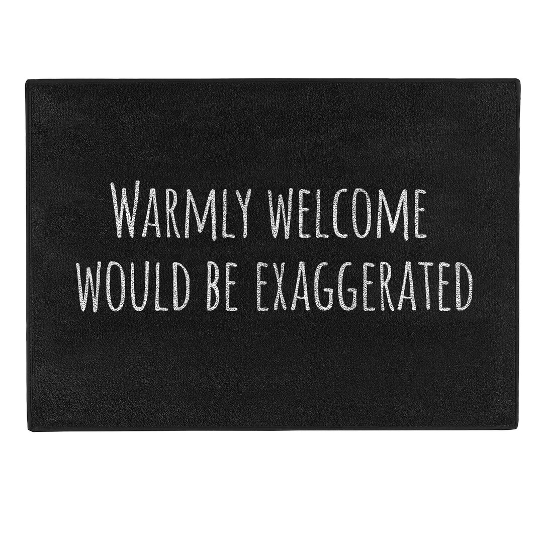 Pechkeks Misfortune Cookies Doormat ''Warmly Welcome'', 70 x 50 cm, Black