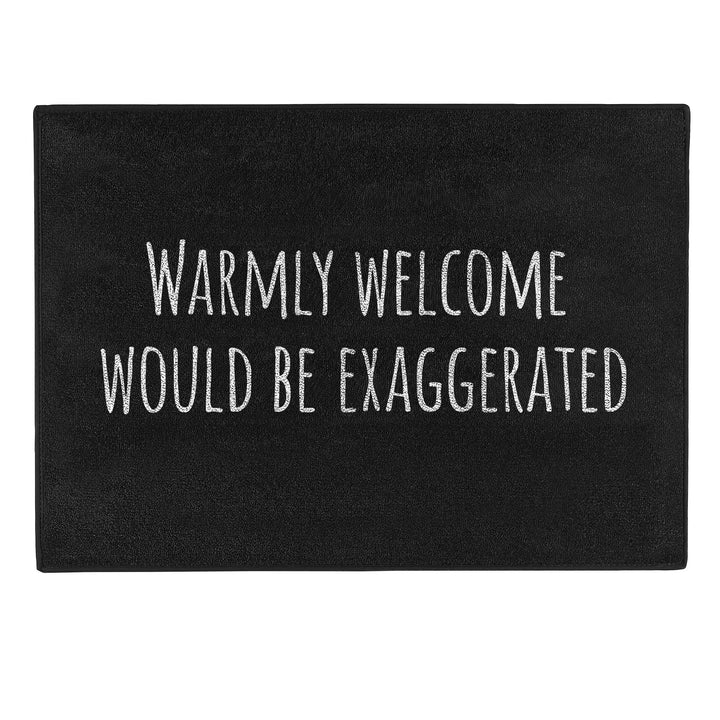 Pechkeks Misfortune Cookies Doormat ''Warmly Welcome'', 70 x 50 cm, Black