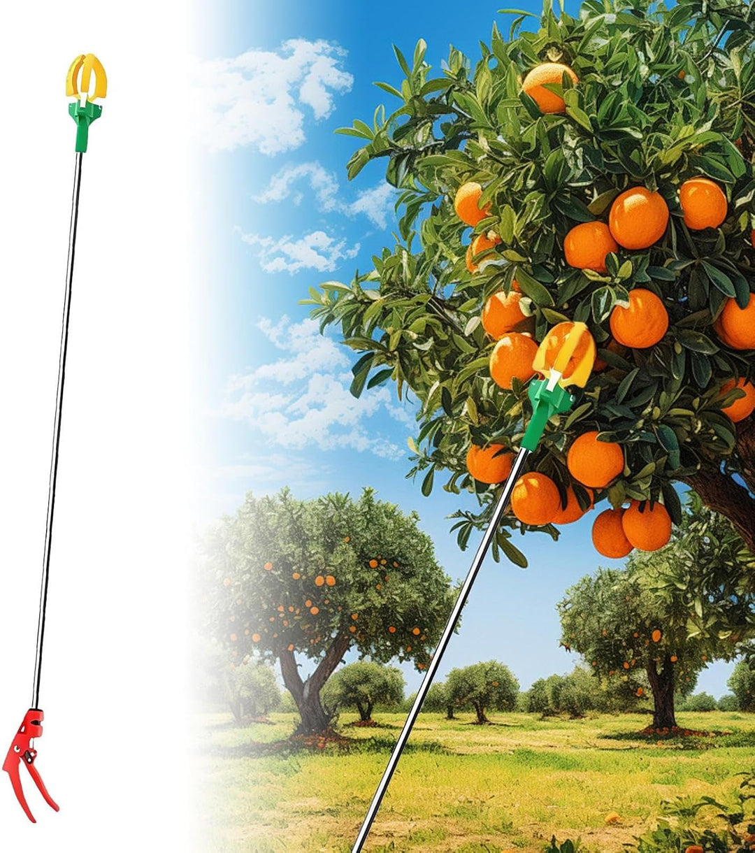 Obstbaumpflücker, Teleskop-Obstpflücker mit drei Krallen, Astschneidefunktion, Handerntefänger für Z