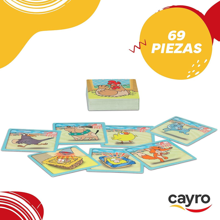 Cayro – Co-Co-Pío-Spiel – Holen Sie Sich DREI Küken vor dem Rest – Geschwindigkeitsspiel mit Freunde