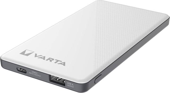 VARTA Power Bank 5000mAh, Powerbank Energy mit 2 Anschlüssen (1x USB C, 1x USB A), kompatibel mit Ta