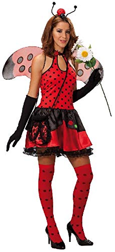 Rubie's Karneval Damen Kostüm Sexy Marienkäfer Kleid für Fasching Grösse 36