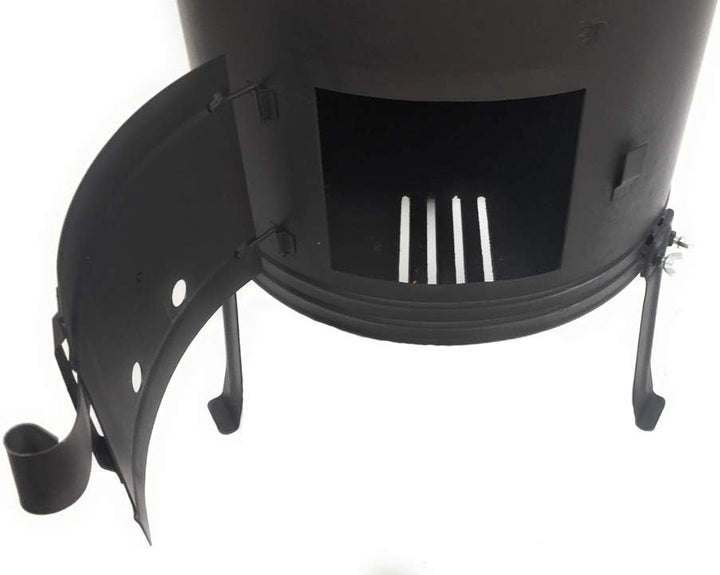 GRILLPLANET Gulaschkessel Gulaschkanone mit 22 Liter Gulaschkessel emailliert