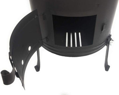 GRILLPLANET Gulaschkessel Gulaschkanone mit 22 Liter Gulaschkessel emailliert