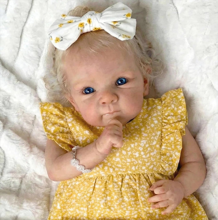 Zero pam Reborn Baby Mädchen-48CM Reborn Baby Vollsilikon Lebensecht,Lebensechte Babypuppen Wie Echt