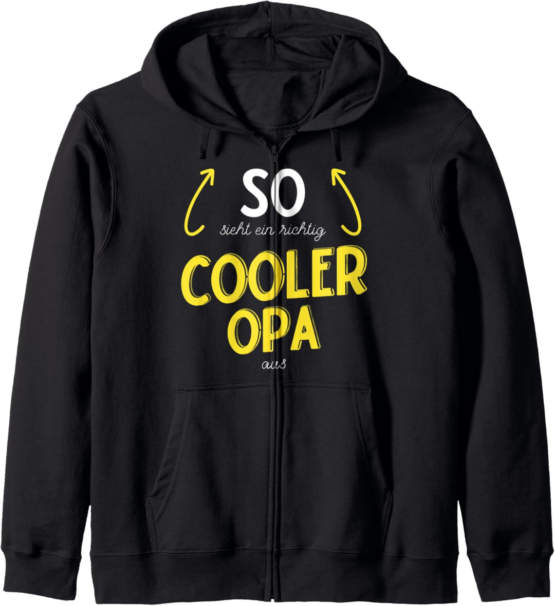 Top Opa Geschenk [2021] So sieht ein richtig cooler Opa aus Kapuzenjacke