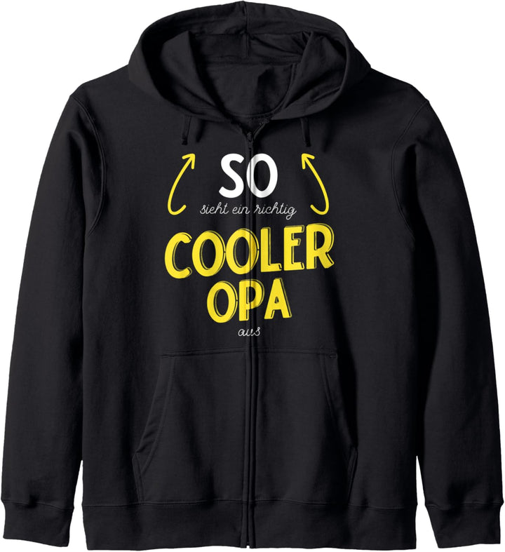 Top Opa Geschenk [2021] So sieht ein richtig cooler Opa aus Kapuzenjacke