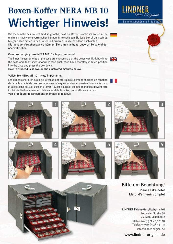 LINDNER Das Original Boxen-Koffer NERA MB 10, 270 x 325 x 255 mm