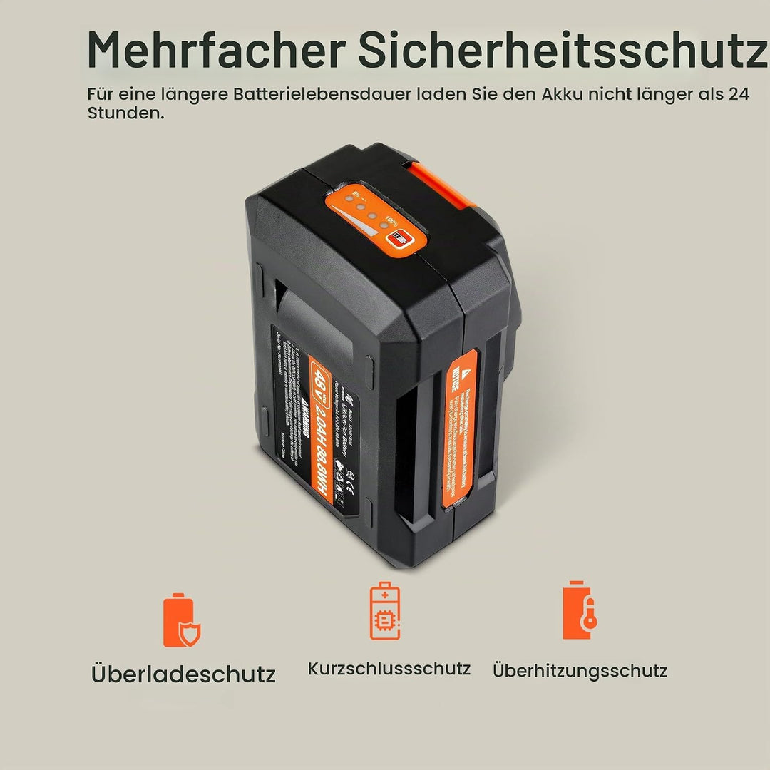 SuperHandy Lithium-Ionen-Akkumulator Pro Super Duty 48V DC 2Ah 88,8 Wattstunden (Akkumulator für den