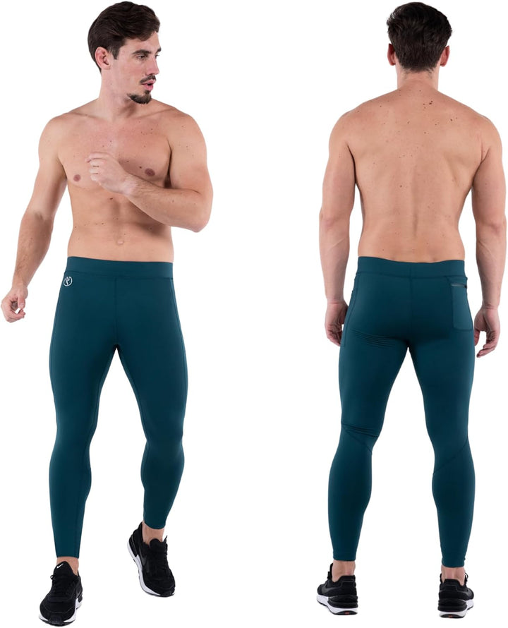 Kapow Meggings Performance PRO: Lange Sportleggings für Herren mit Kompression – Perfekt für Laufen,