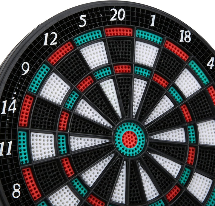 Elektronische Dartscheibe, Elektronischer Dart, Soft-Dartscheiben-Set mit Automatischer Wertung, Fam