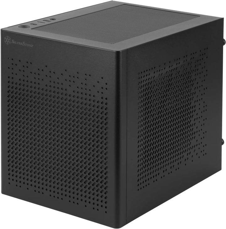 SilverStone Technology SUGO 16, schwarz, Mini-ITX-Cube-Gehäuse ganz aus Stahl, SST-SG16B (schwarz)